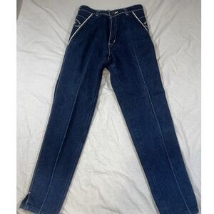 Braxton Stretch Jeans Womens‎ Blue Denim Size 7 Bootcut Slit Hem